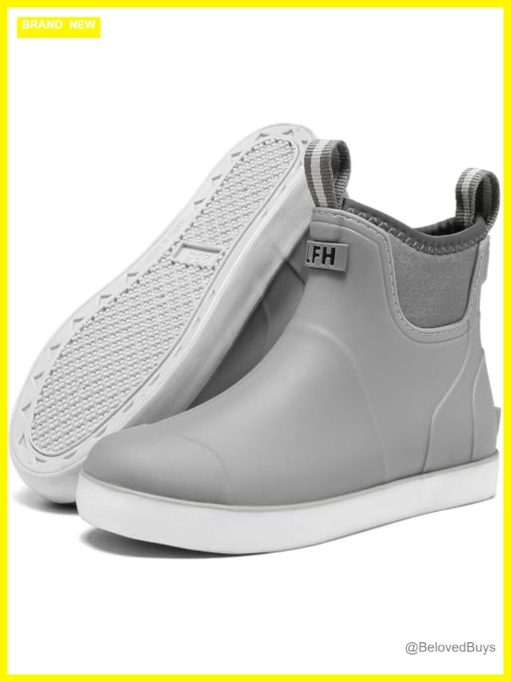 Women's Waterproof Ankle Deck Boots Slip-Resistant Rain Boots